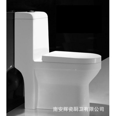 辉瓷漩冲虹吸式坐便器家用洁具座便马桶水防臭家用普通陶瓷坐便器图2