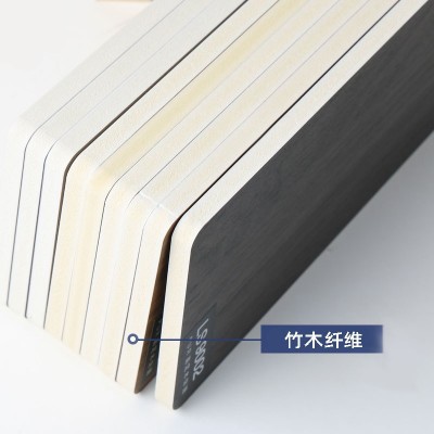 厂家直销防水护墙板竹木纤维PVC木纹木饰面板实心免漆墙板批发图3
