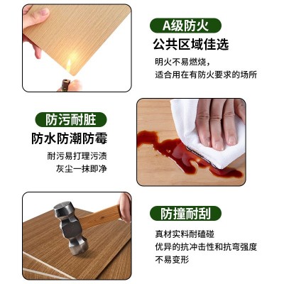 金属复合板定制 A2级阻燃美丽硅镁板圆弧阳角铝三维防火装饰铝塑图3