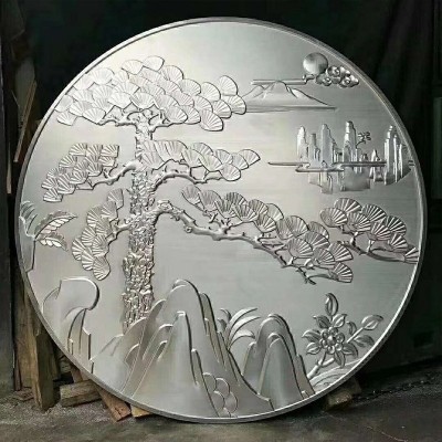 厂家浮雕铝单板精雕艺术装饰雕刻铝板金属精雕铝板铝合金浮雕板图2