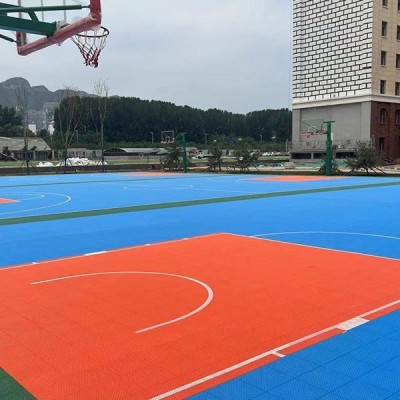 厂家定制 篮球场悬浮地板幼儿园悬浮地垫防滑拼装地板悬浮地垫图5