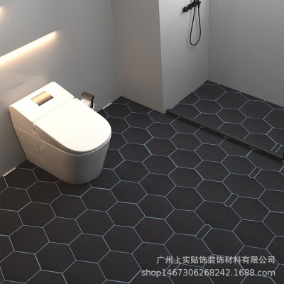 耐磨地贴厨房地板贴自粘地面贴纸厨房防水防滑厕所卫生间地贴浴室图2