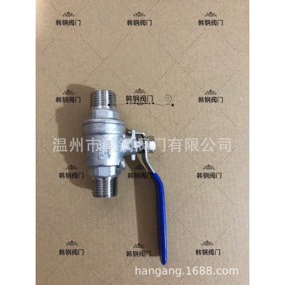 厂家供应二片式双外螺纹球阀304材质球阀 Q21F丝扣球阀3/4或6分图3