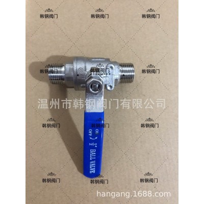 厂家供应二片式双外螺纹球阀304材质球阀 Q21F丝扣球阀3/4或6分图2