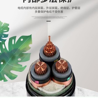 铜芯电缆YJV1*185/10MM-630MM全项保检厂家直营电气工程安装图3