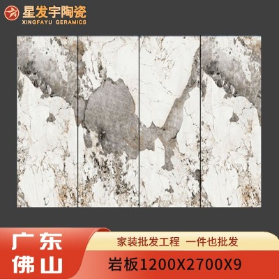 佛山连纹岩板1200x2700别墅客厅通体大理石瓷砖电视背景墙亮光图5