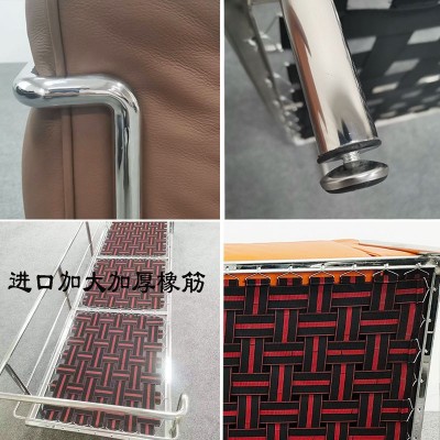 定制lc3 Sofa沙发1：1复刻设计师真皮复古沙发客厅三人包豪斯沙发图4